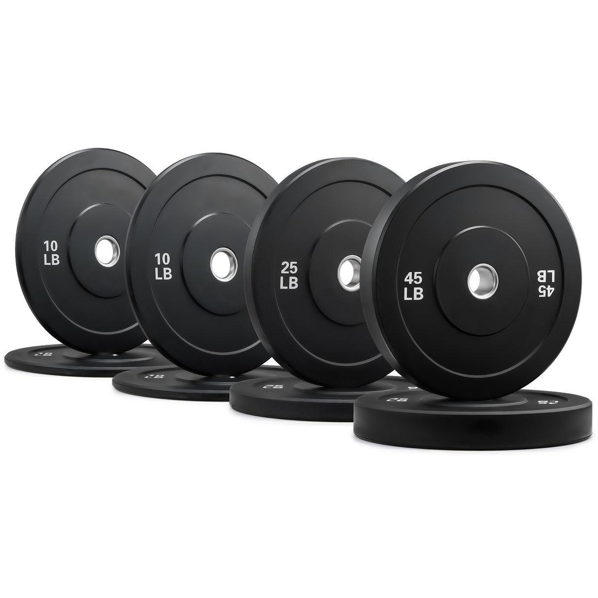 Bumper Plate Set, Olympic Weight Plates, Rubber Barbell Plates