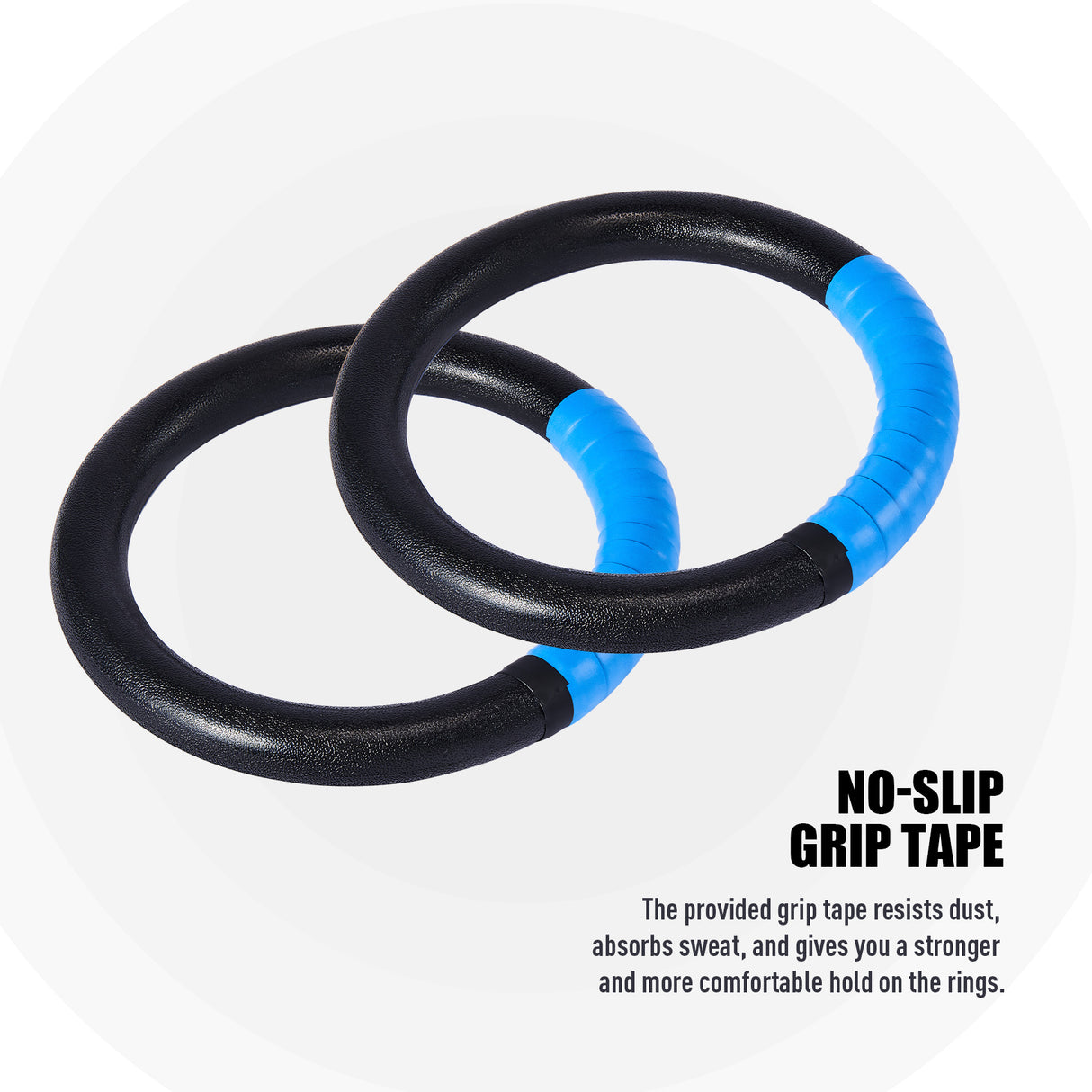 Gymnastic Rings Adjustable Straps Steel Buckles Perfect for Workout Strength Training