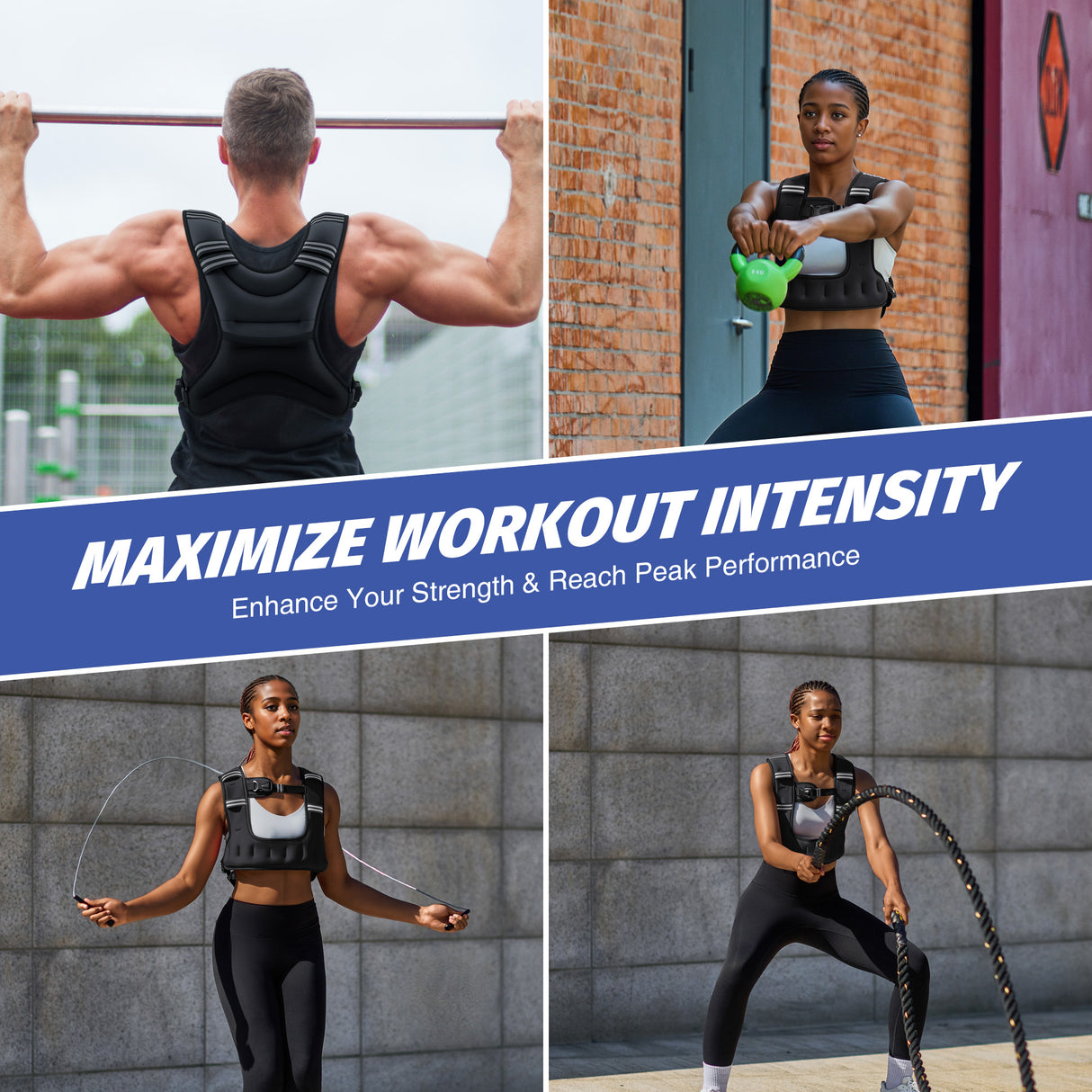 Classic U-Shaped Weighted Vest - Fixed Weight