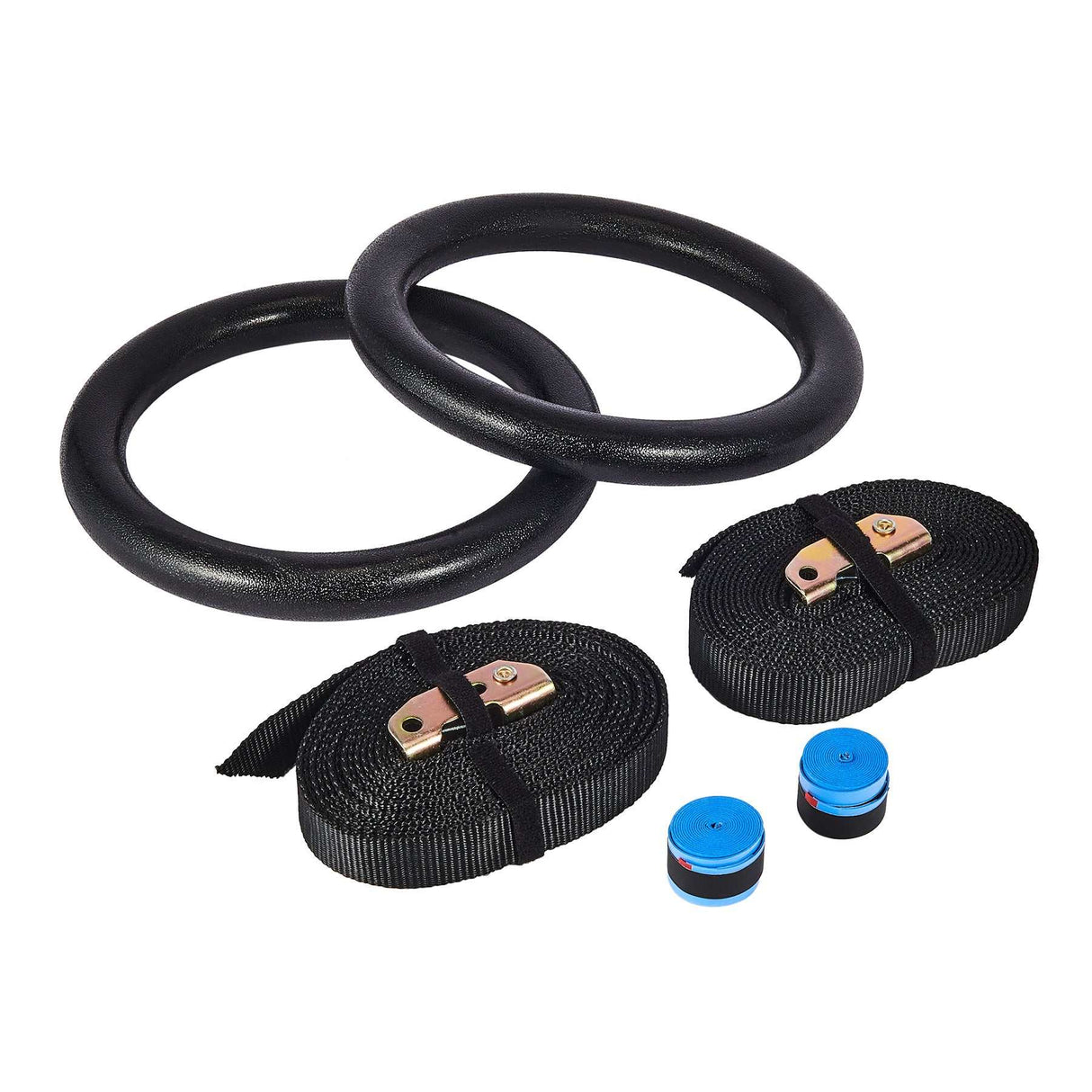 Gymnastic Rings Adjustable Straps Steel Buckles Perfect for Workout Strength Training