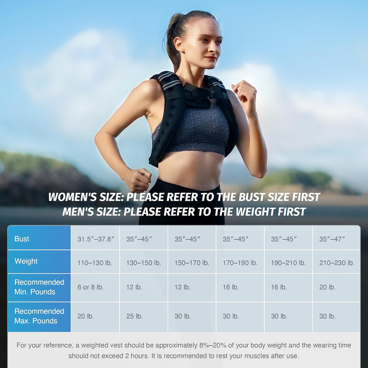 Classic X-Shaped Weighted Vest - Fixed Weight