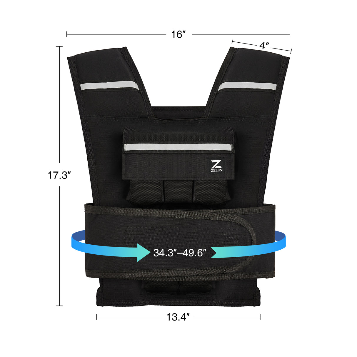 Classic Y-Shaped  Weighted Vest - Adjustable Weight