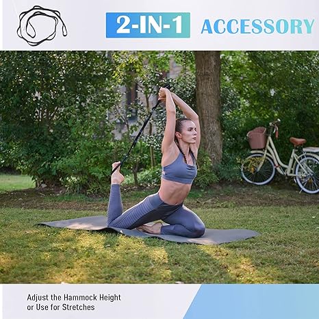 Aerial Yoga Swing - Yoga Hammock Set Sling Blue