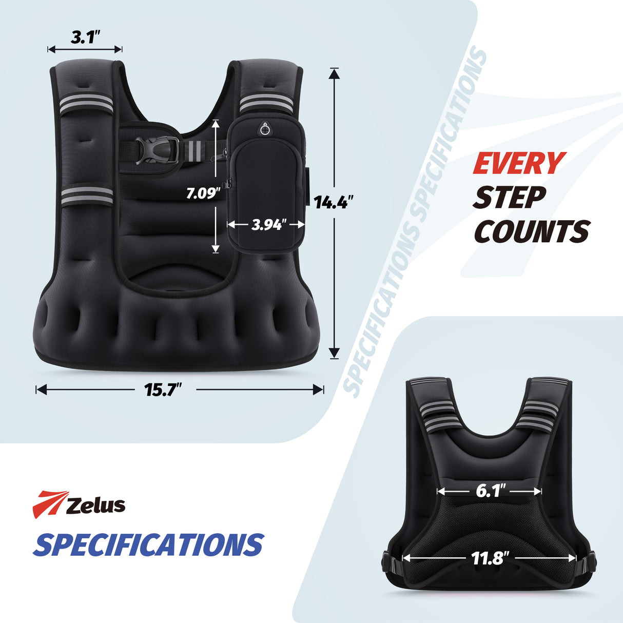 Classic U-Shaped Weighted Vest - Fixed Weight