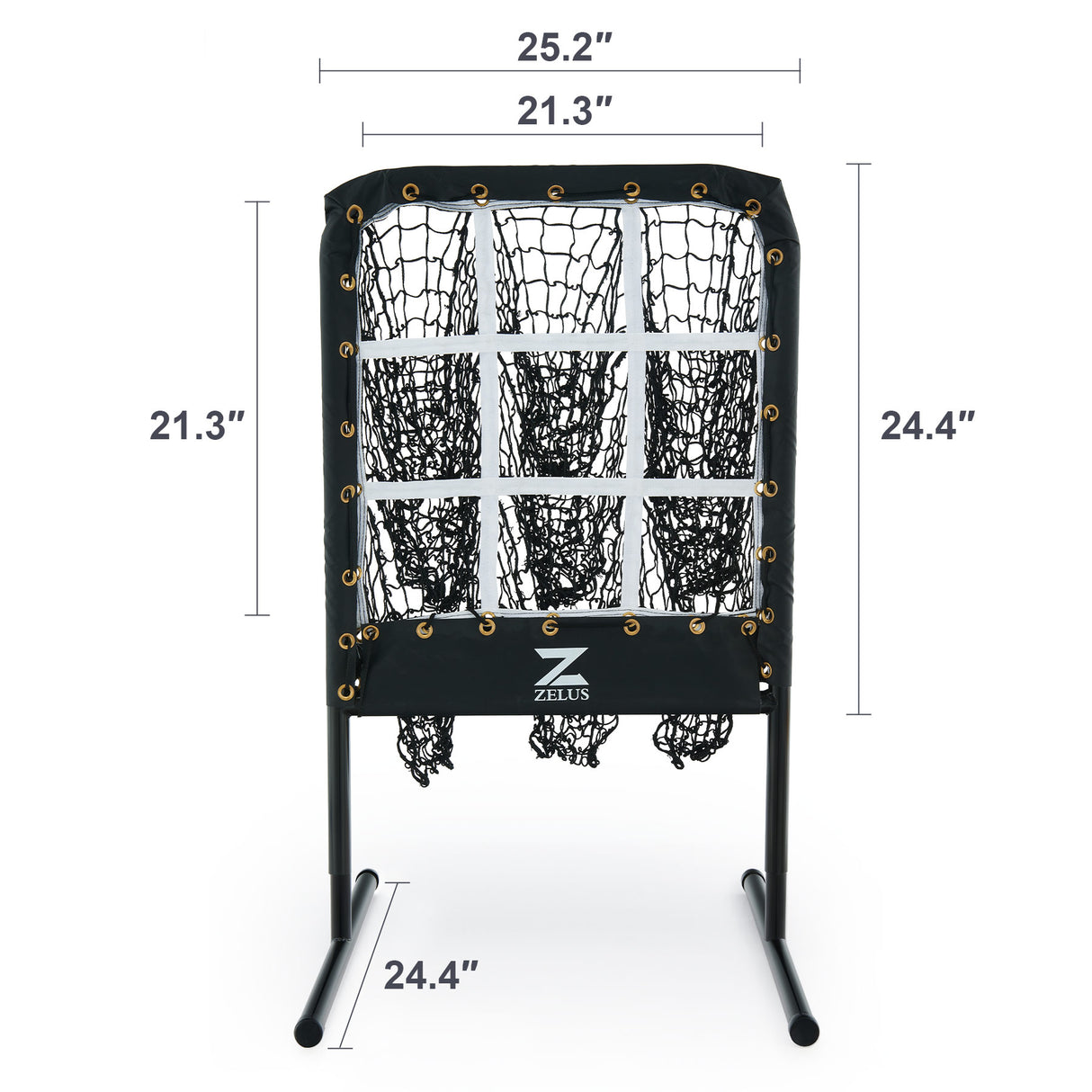 Baseball Net with Target Pockets, Pitching Net with Strike Zone
