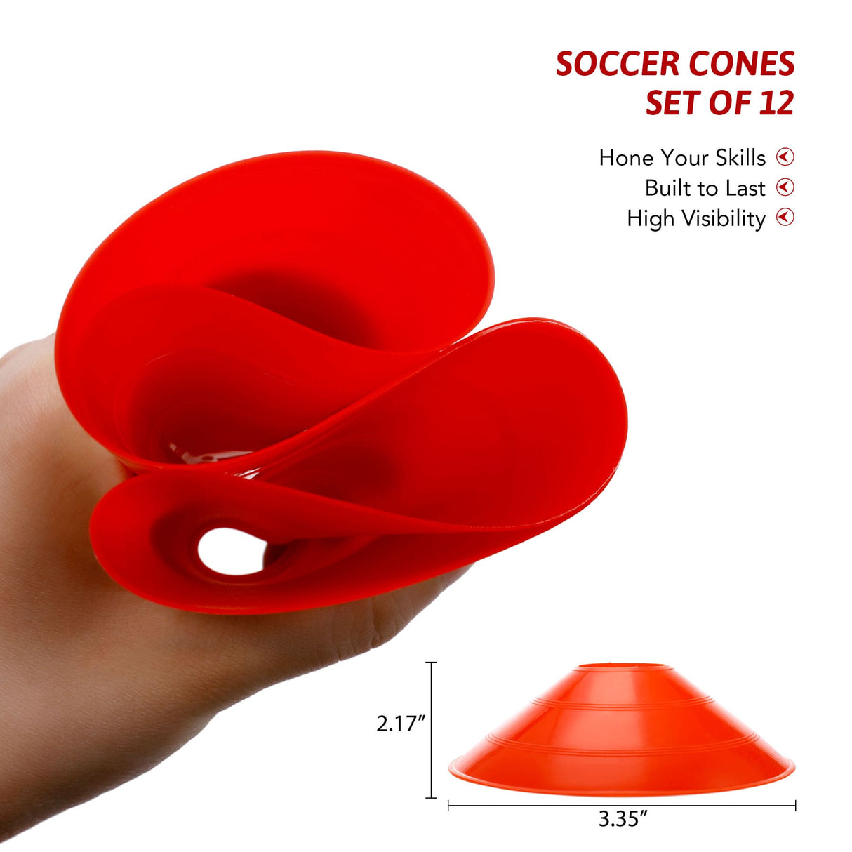 Soccer Cones Dimensions