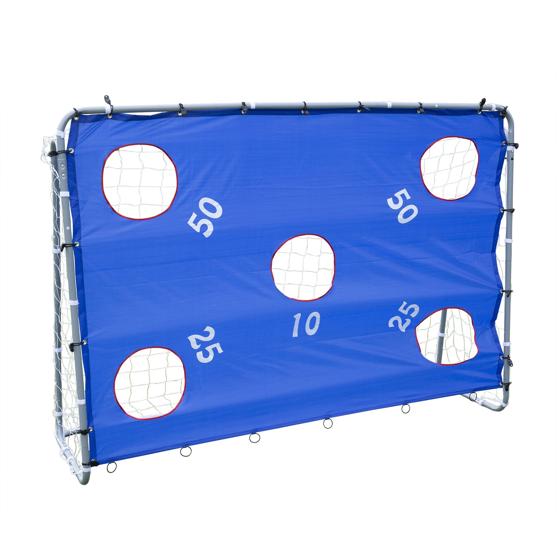 Soccer Goal 8 x 5.6 ft, 2 in 1 Powder Coated Soccer Goal Frame