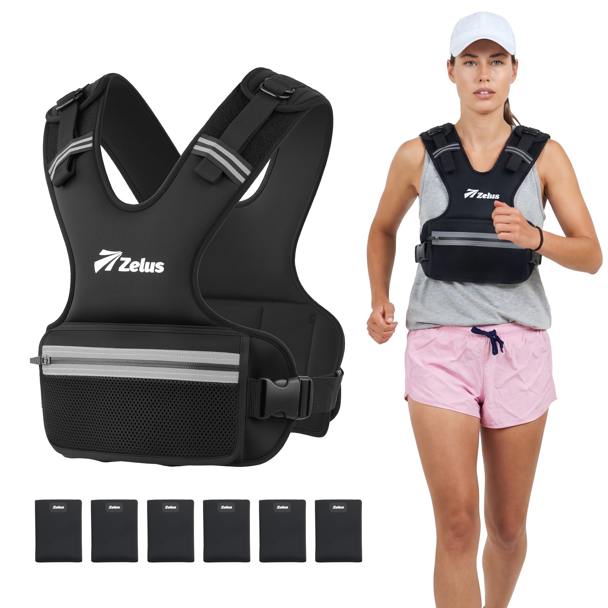 Z-Fit™ Y-Shaped Weighted Vest - Adjustable Weight – ZelusFitness