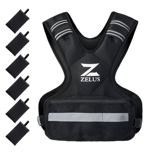 Weighted Vest for Men and Women | 11-20lb Vest with 6 Ironsand Weights