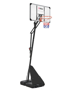 5.5 to 10 ft Height Portable Basketball Hoop System with 18 in Standard Hoop