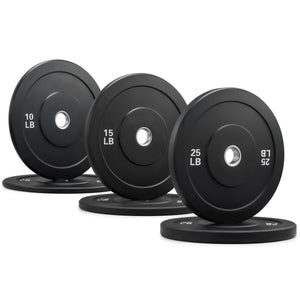 Bumper Plate Set, Olympic Weight Plates, Rubber Barbell Plates