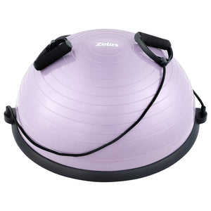 Lilac Fitness Balance Trainer: 23-Inch Balance Ball with Resistance Bands