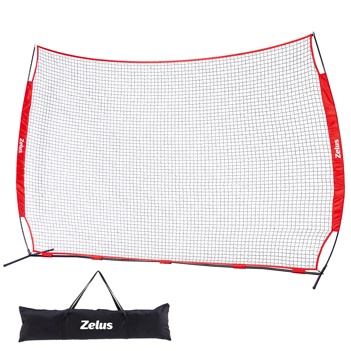 12x9ft & 16x10ft Barricade Backstop Net, Ball Sports Barrier Net, Practice Net