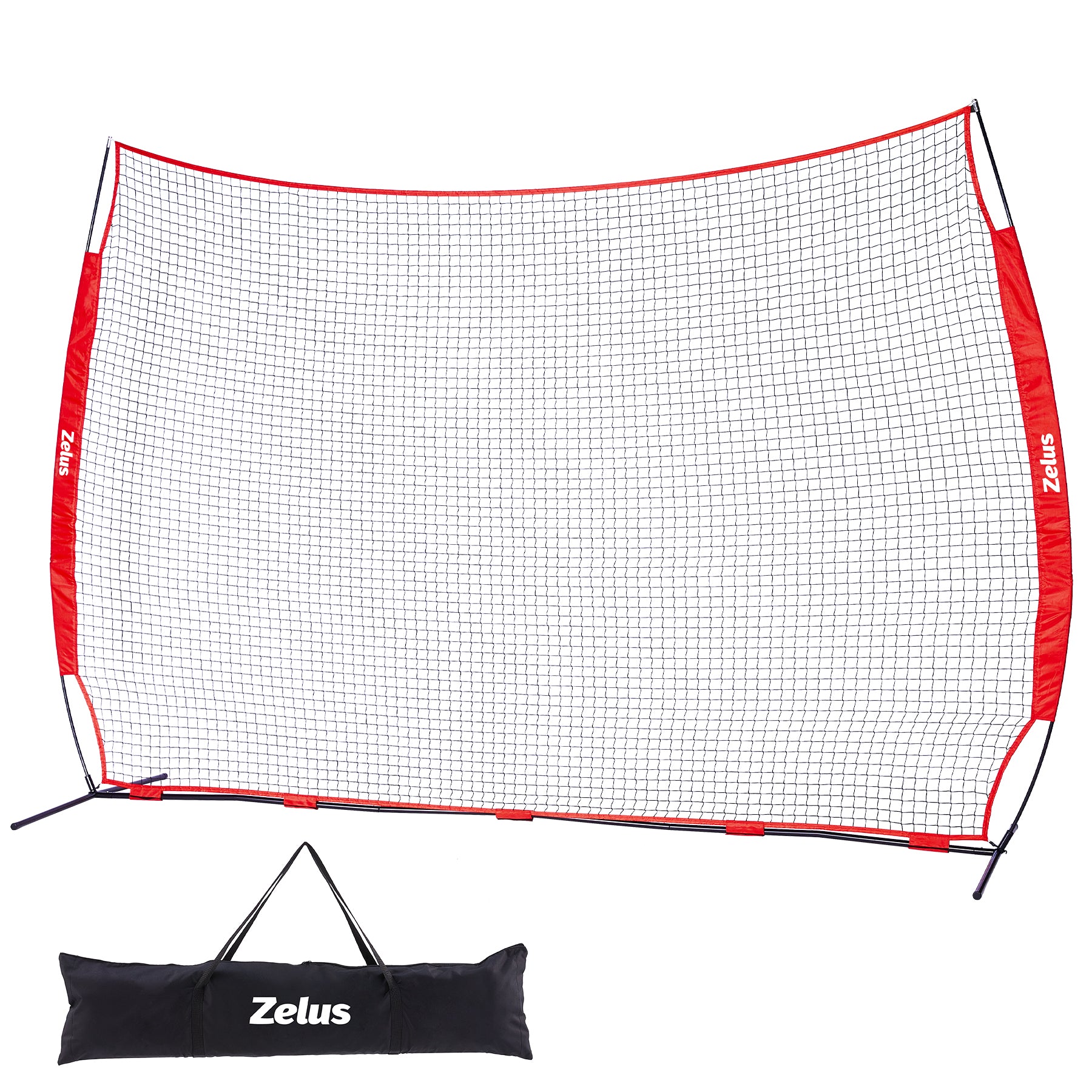 12x9ft & 16x10ft Barricade Backstop Net, Ball Sports Barrier Net, Practice Net