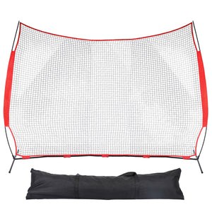 Collapsible Barricade Backstop Net 12x9 ft Portable Hitting Net