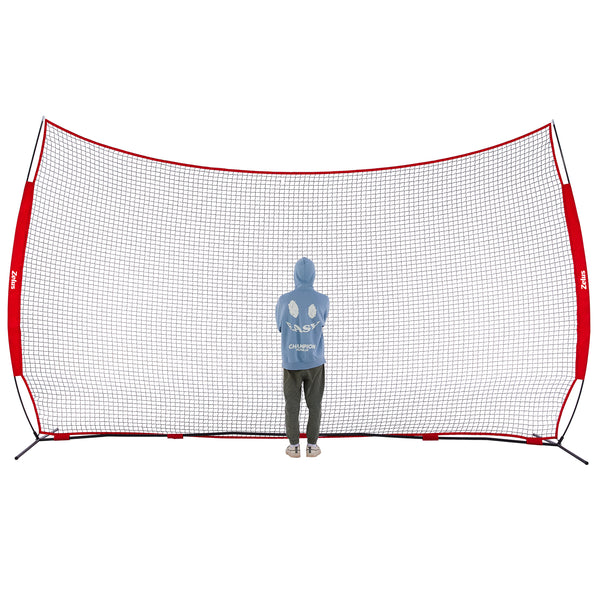 12x9ft & 16x10ft Barricade Backstop Net, Ball Sports Barrier Net