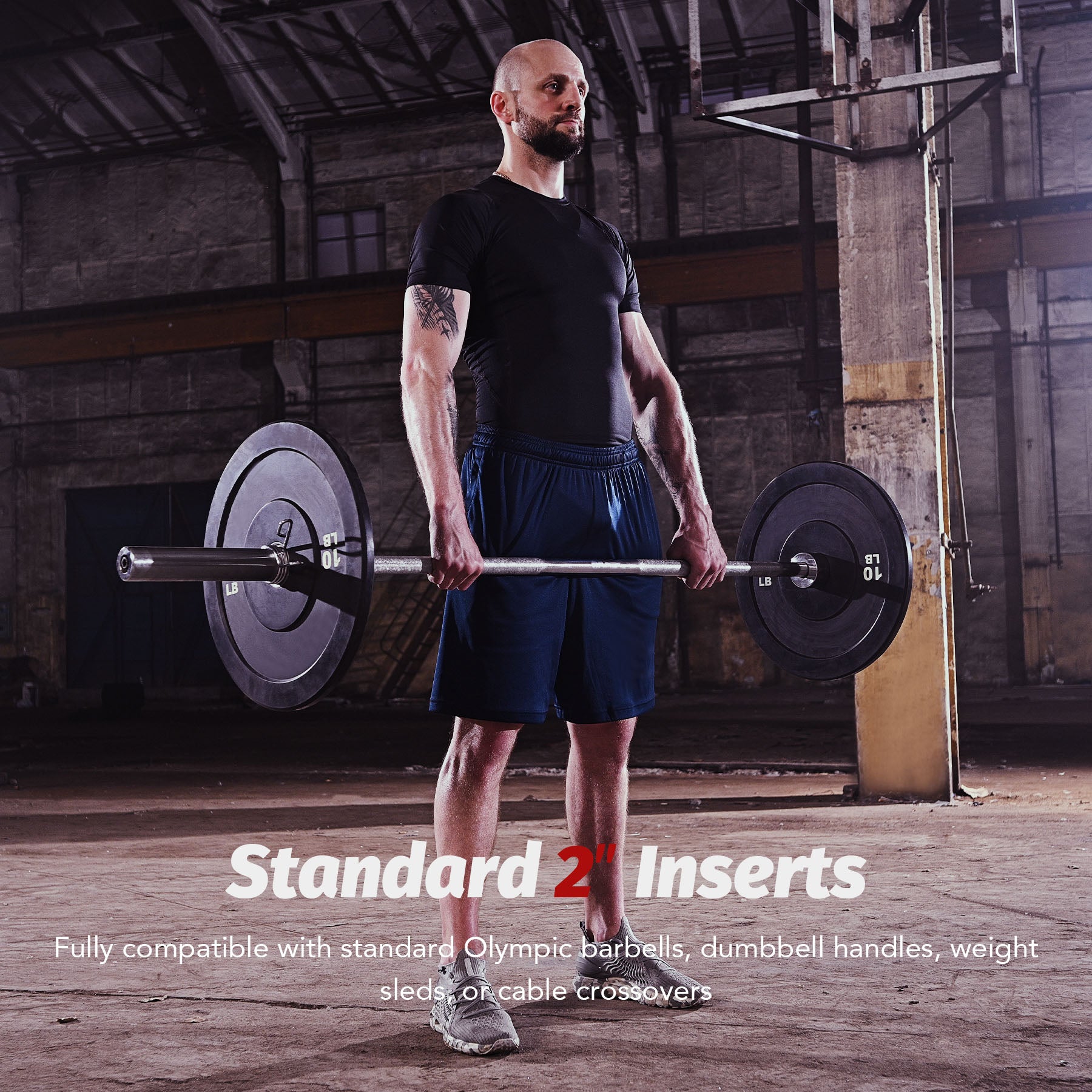 Two black weight plates with '10 LB' marking