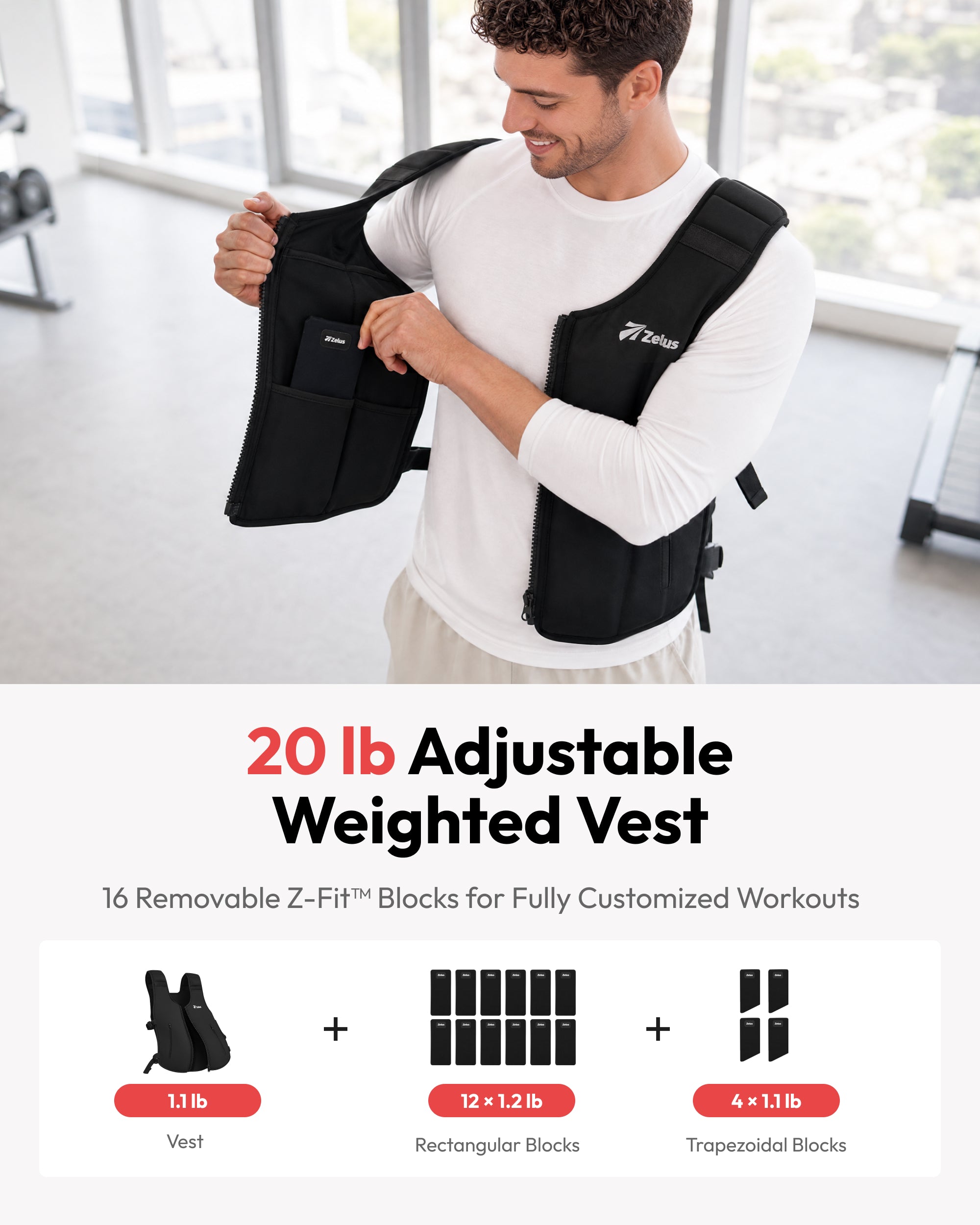 Z-Fit™ Slim Flex Adjustable Weighted Vest