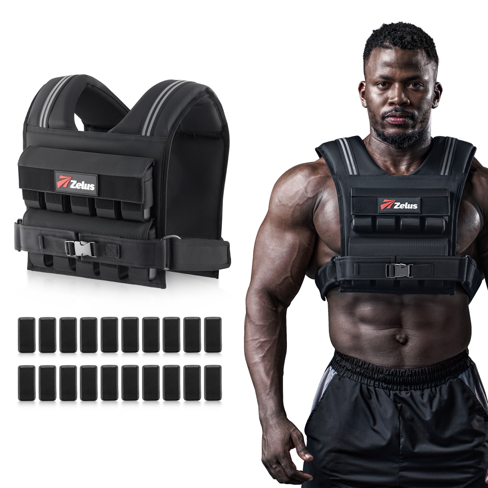 Performance Y-Shaped Weighted Vest - Adjustable Weight
