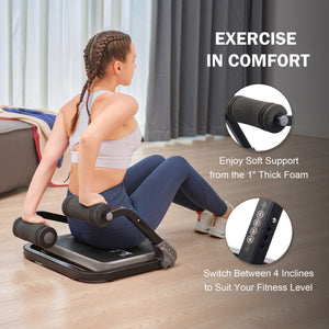 Ab Machine with Resistance Bands for Home Gym