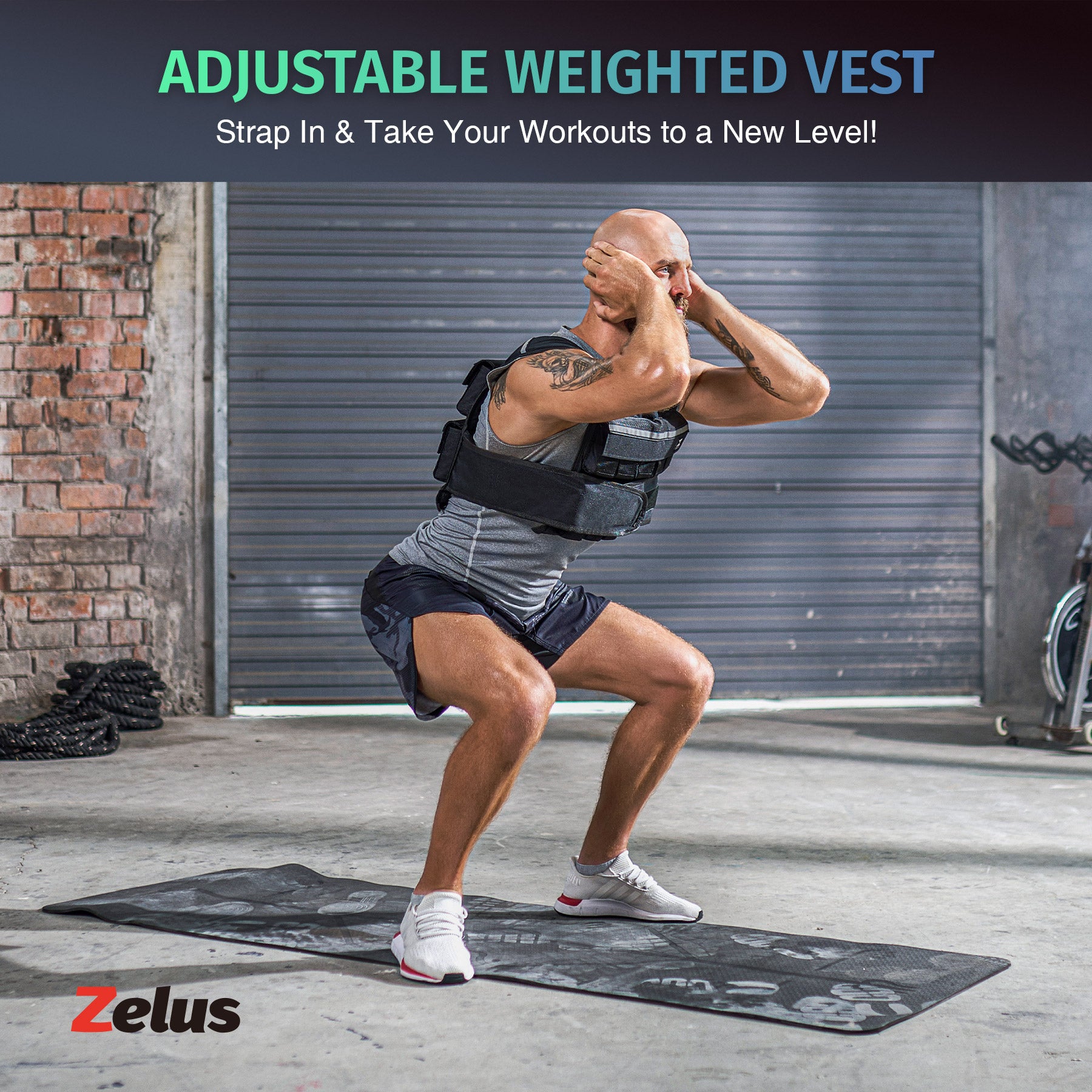 Armor Y-Shaped Weighted Vest - Adjustable Weight - 45lb