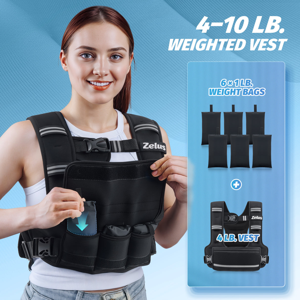 Classic U-Shaped Weighted Vest - Adjustable Weight