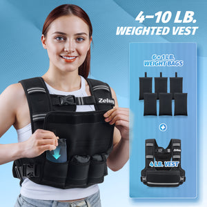 Classic U-Shaped Weighted Vest - Adjustable Weight