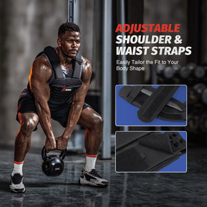 Performance Y-Shaped  Weighted Vest - Adjustable Weight