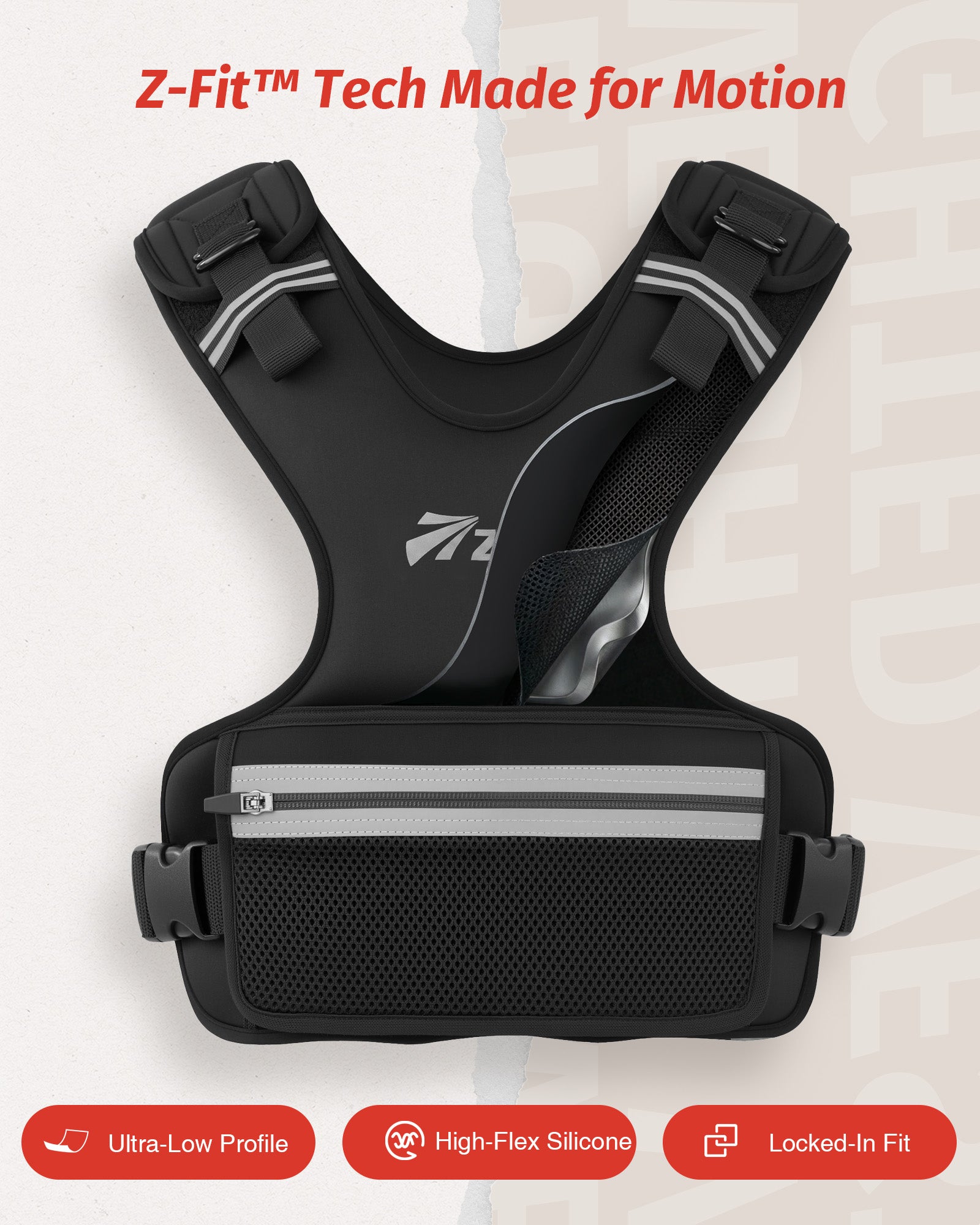 Z-Fit™ Y-Shaped Weighted Vest - Adjustable Weight – ZelusFitness