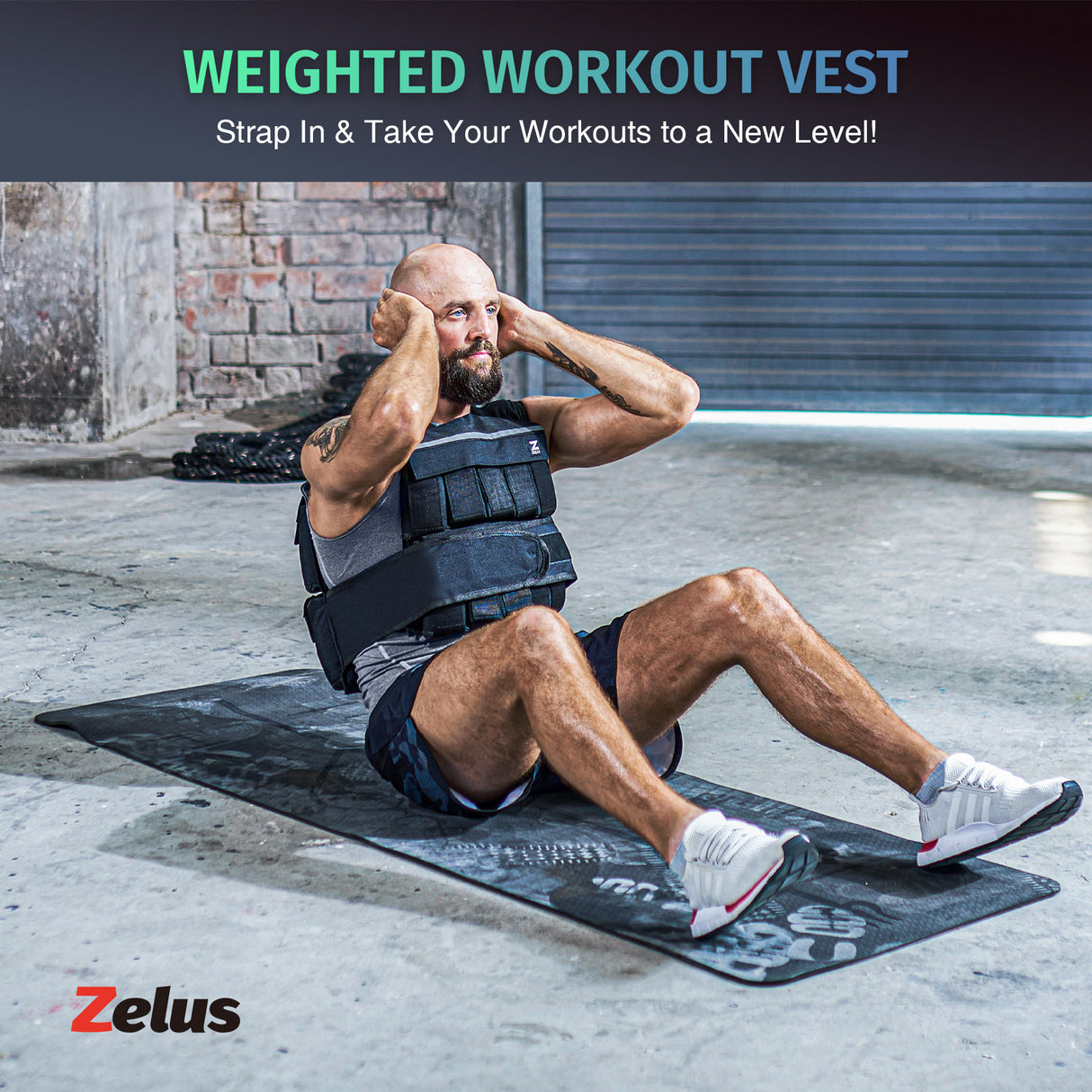 60lb Weighted Vest with Adjustable Weights for Exercise, Weight Vest for Men