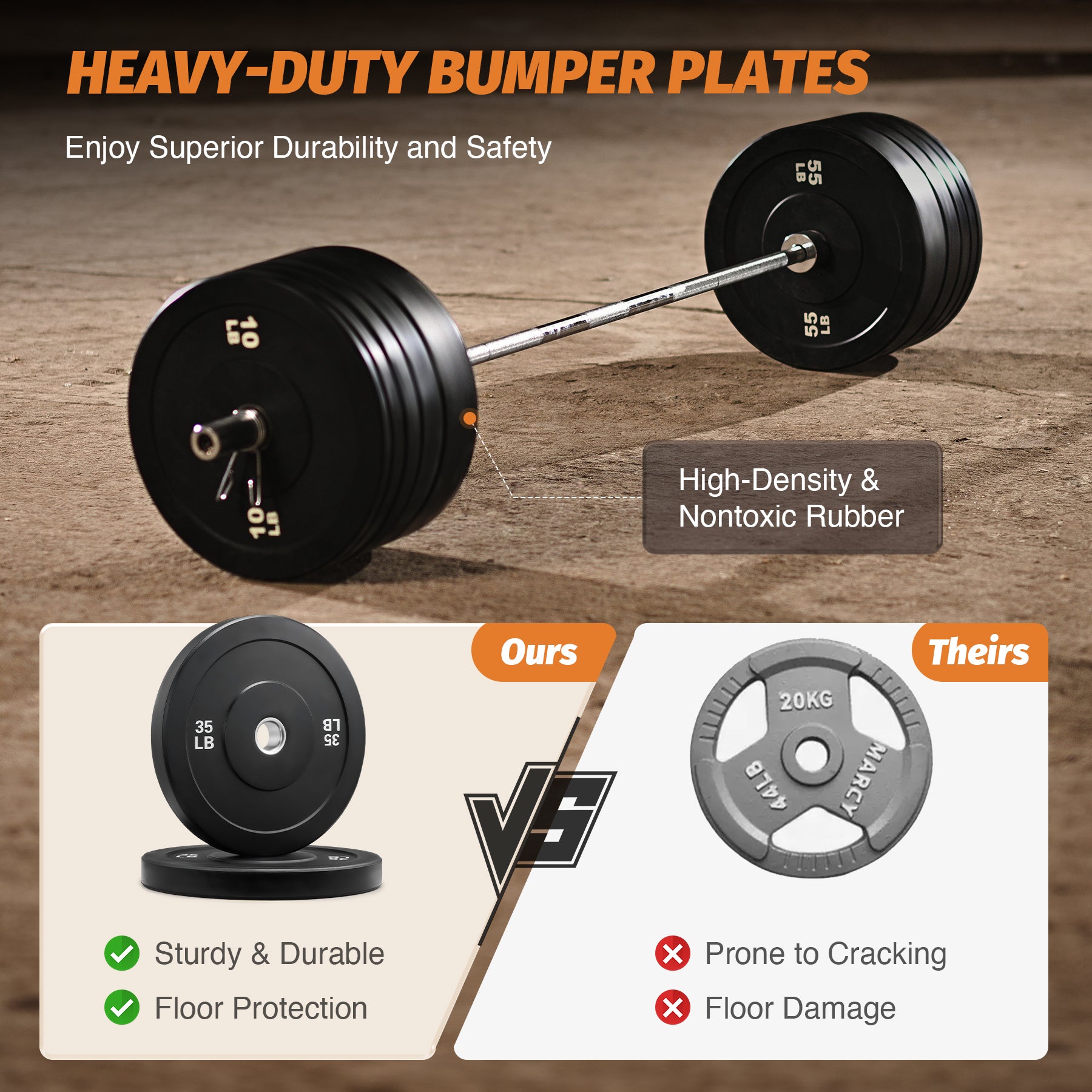 Set of black weight plates with labeled weight capacities