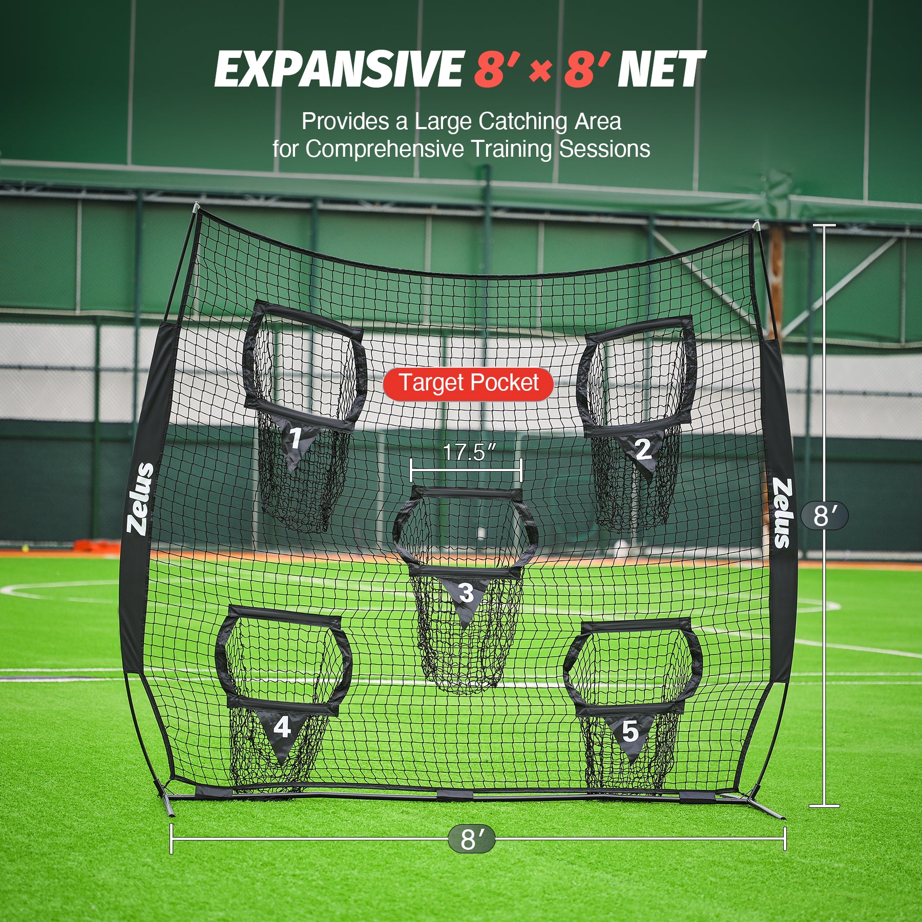 Zelus pitching net