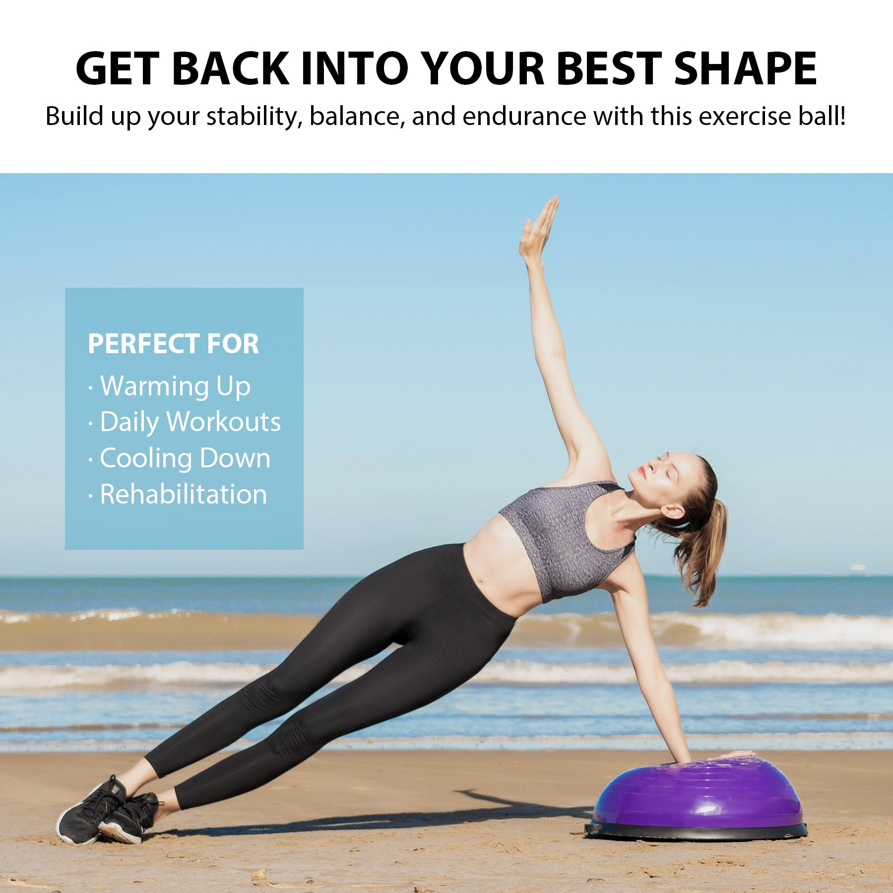 purple Fitness Balance ball 