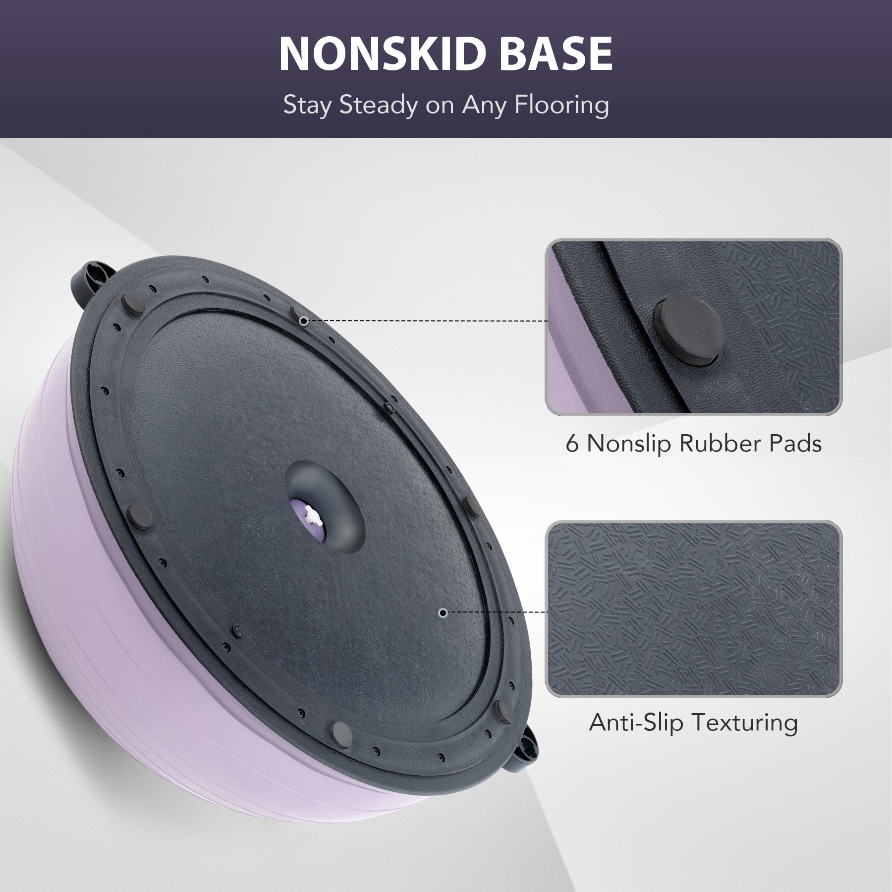 Lilac Fitness Balance ball Trainer