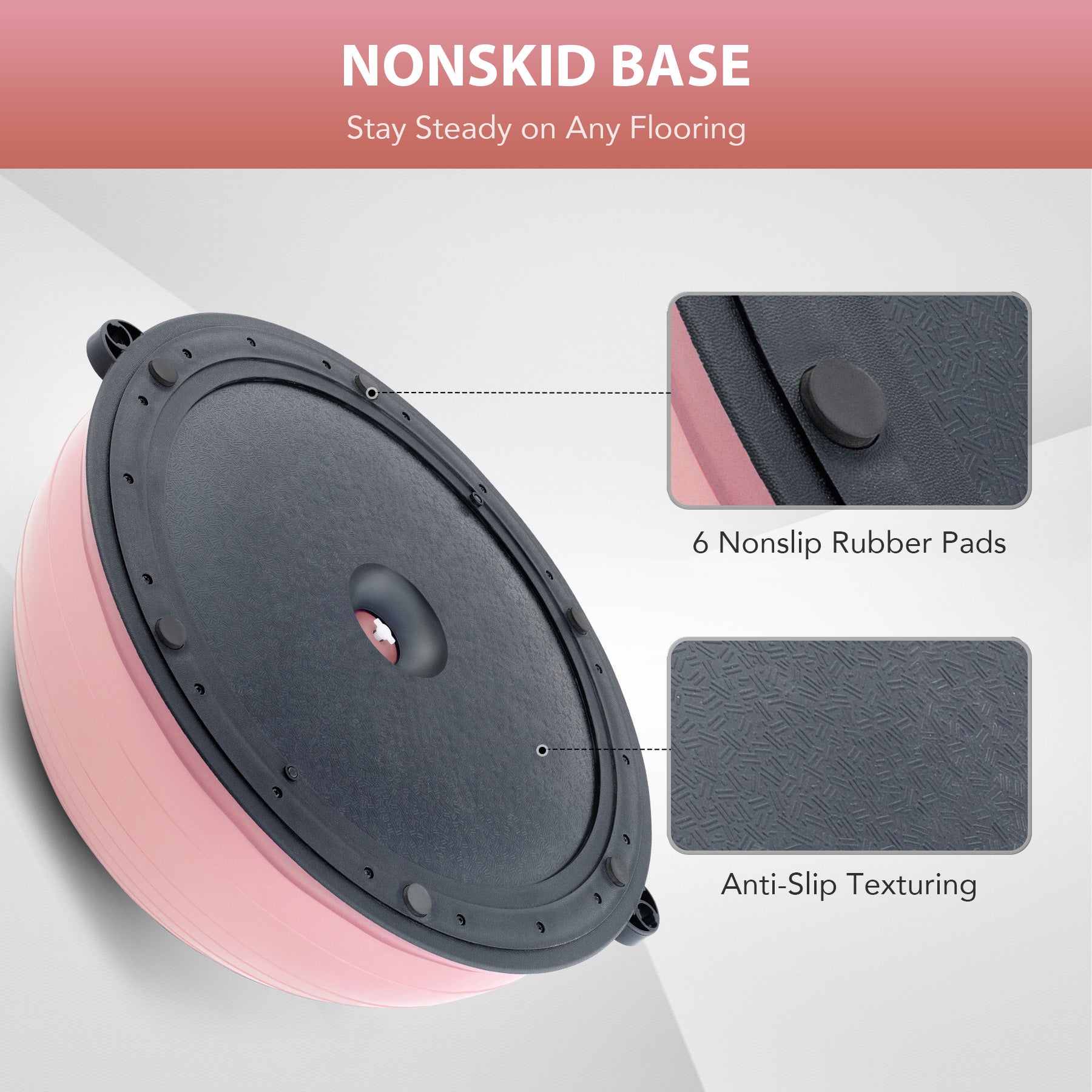 Pink Fitness Balance ball Trainer