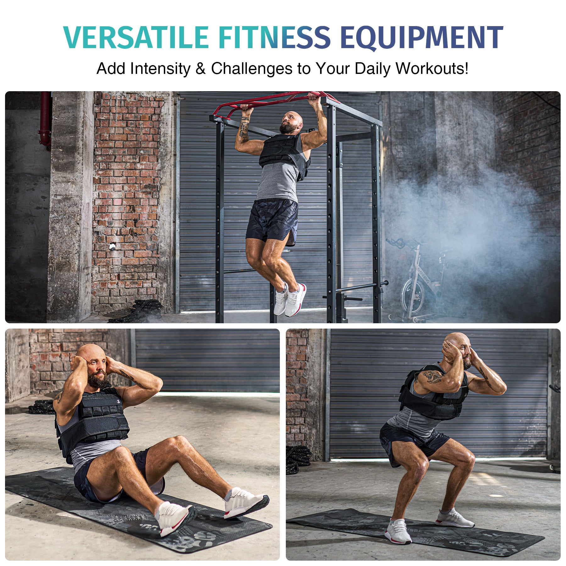 Titan Fitness Elite Series 50 LB Adjustable Weight Vest – 20x 2.5 LB Ingots, 1050D Cordura