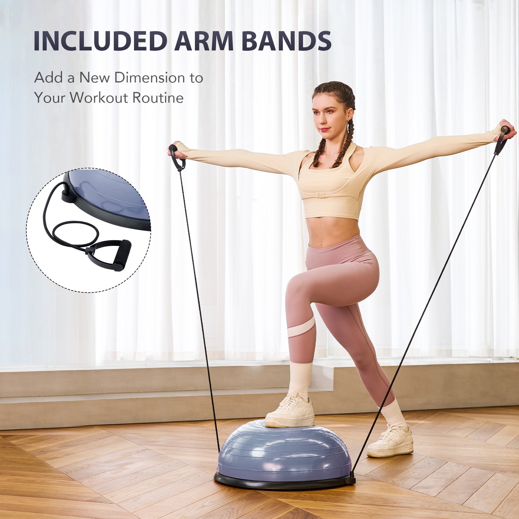 blue Fitness Balance ball Trainer