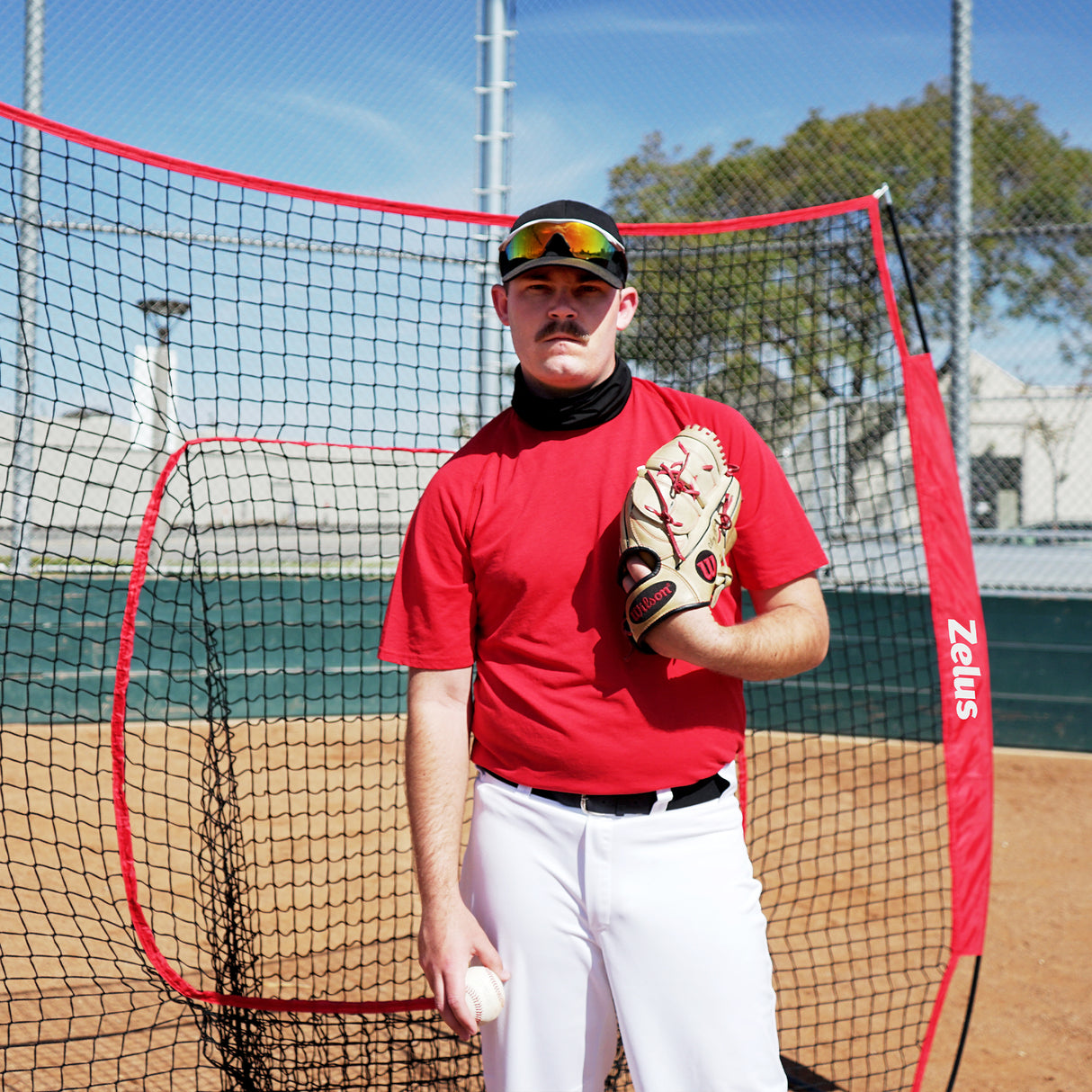 7x7ft Baseball Net for Hitting and Pitching Practice and Training