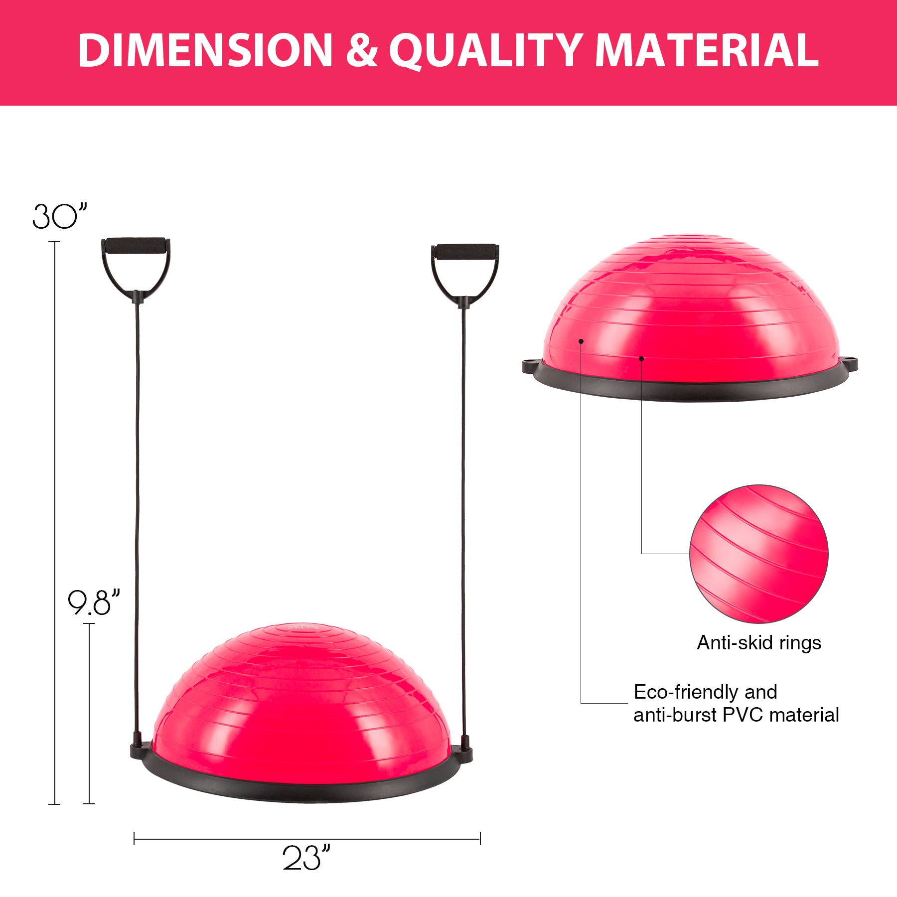 red Fitness Balance ball Trainer