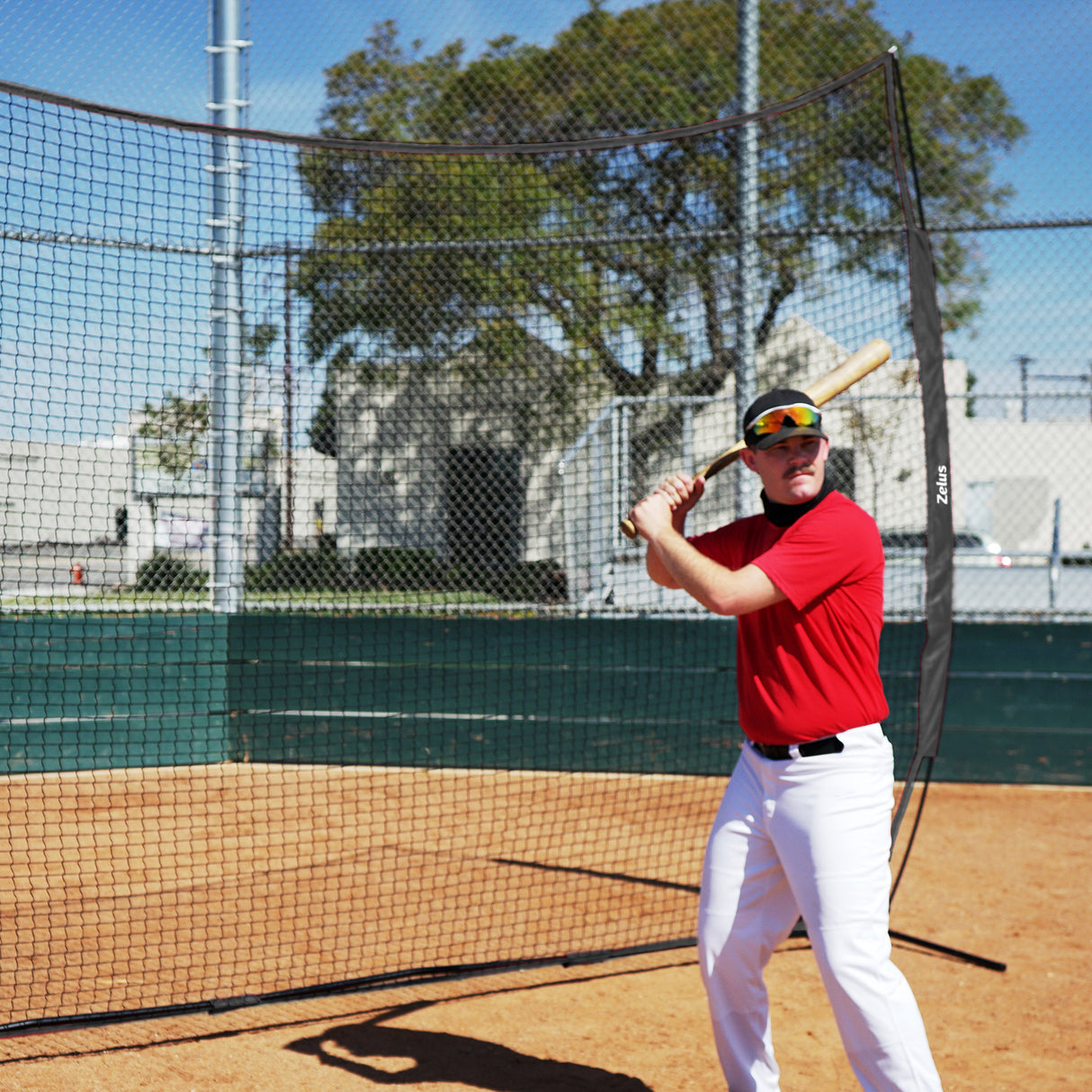 12x9ft & 16x10ft Barricade Backstop Net, Ball Sports Barrier Net