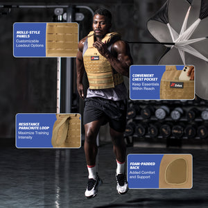 Performance Y-Shaped  Weighted Vest - Adjustable Weight