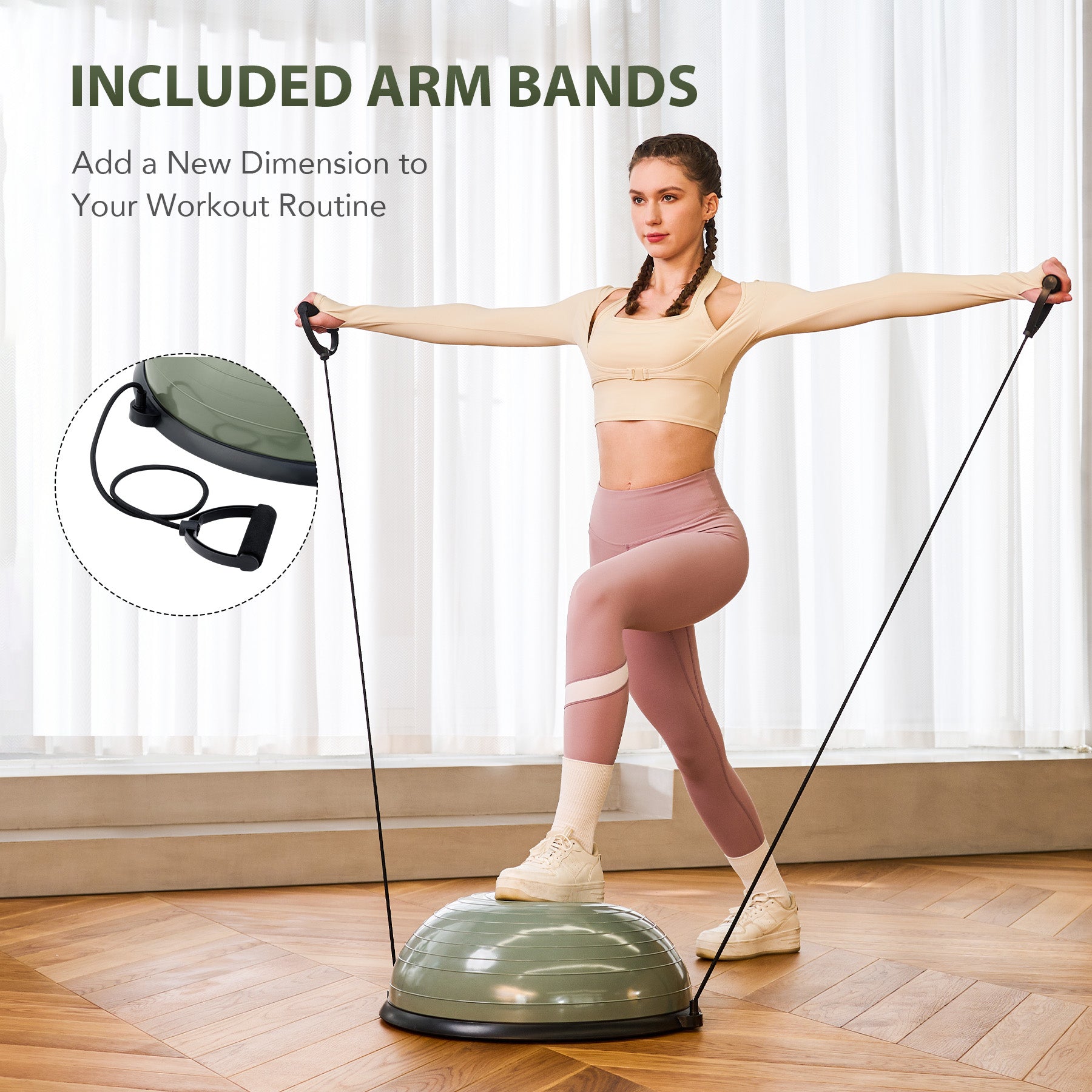 green Fitness Balance ball 