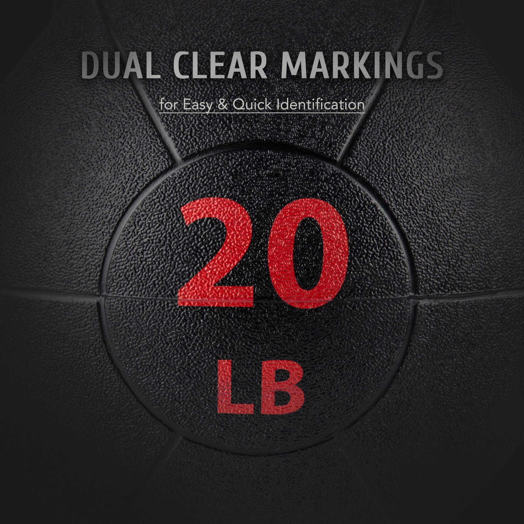 Black ZELUS double-handle medicine ball with red branding