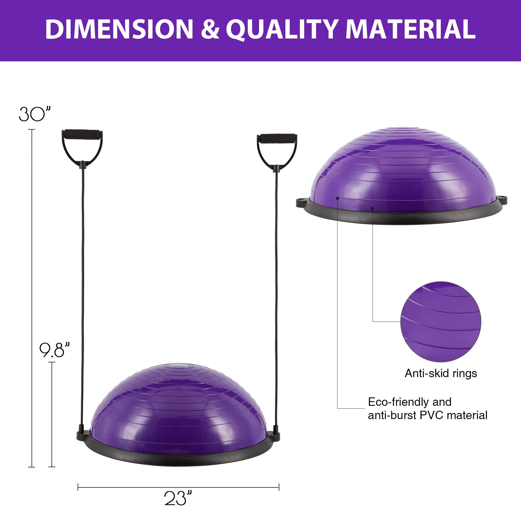 purple Fitness Balance ball 