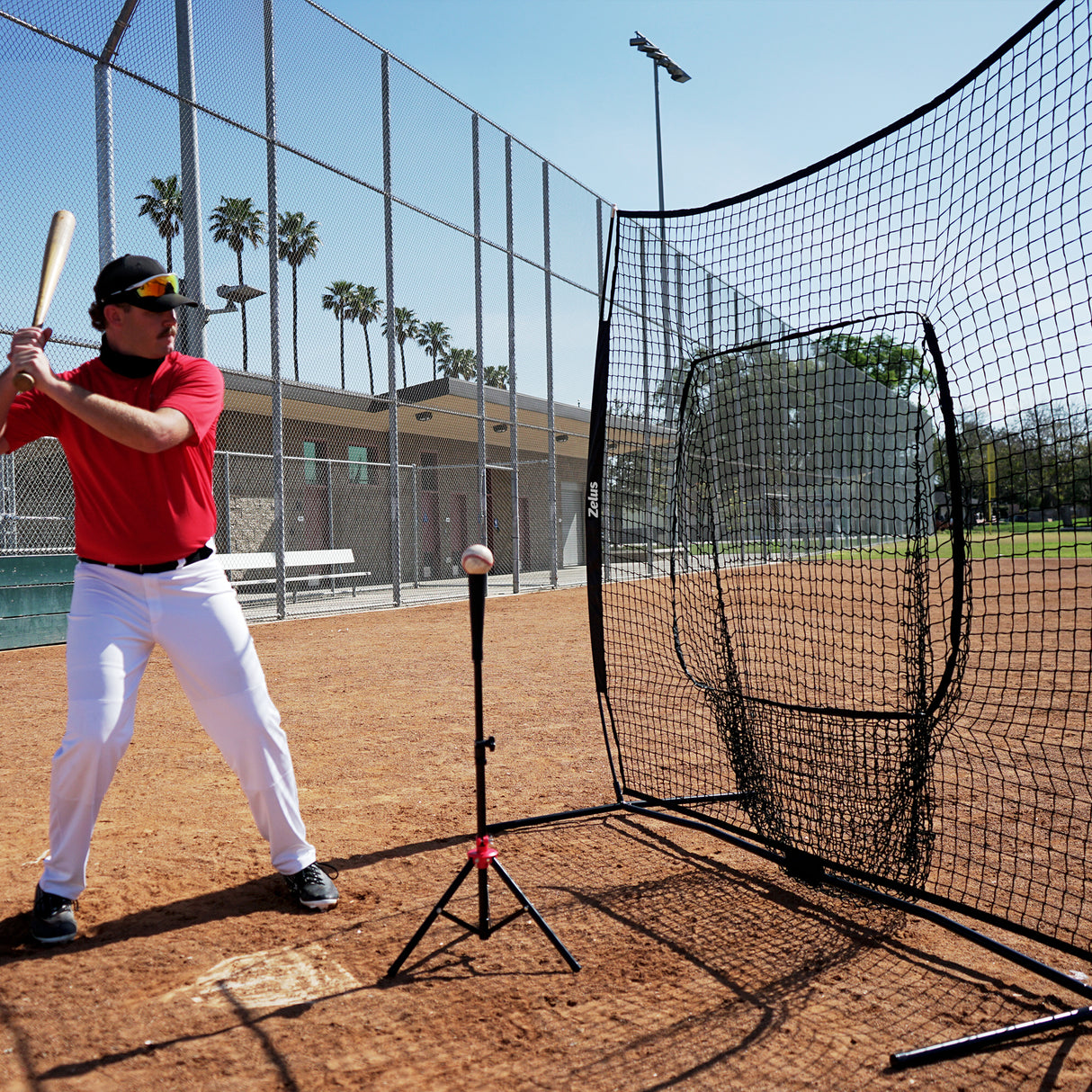 7x7ft Baseball Net for Hitting and Pitching Practice and Training Black