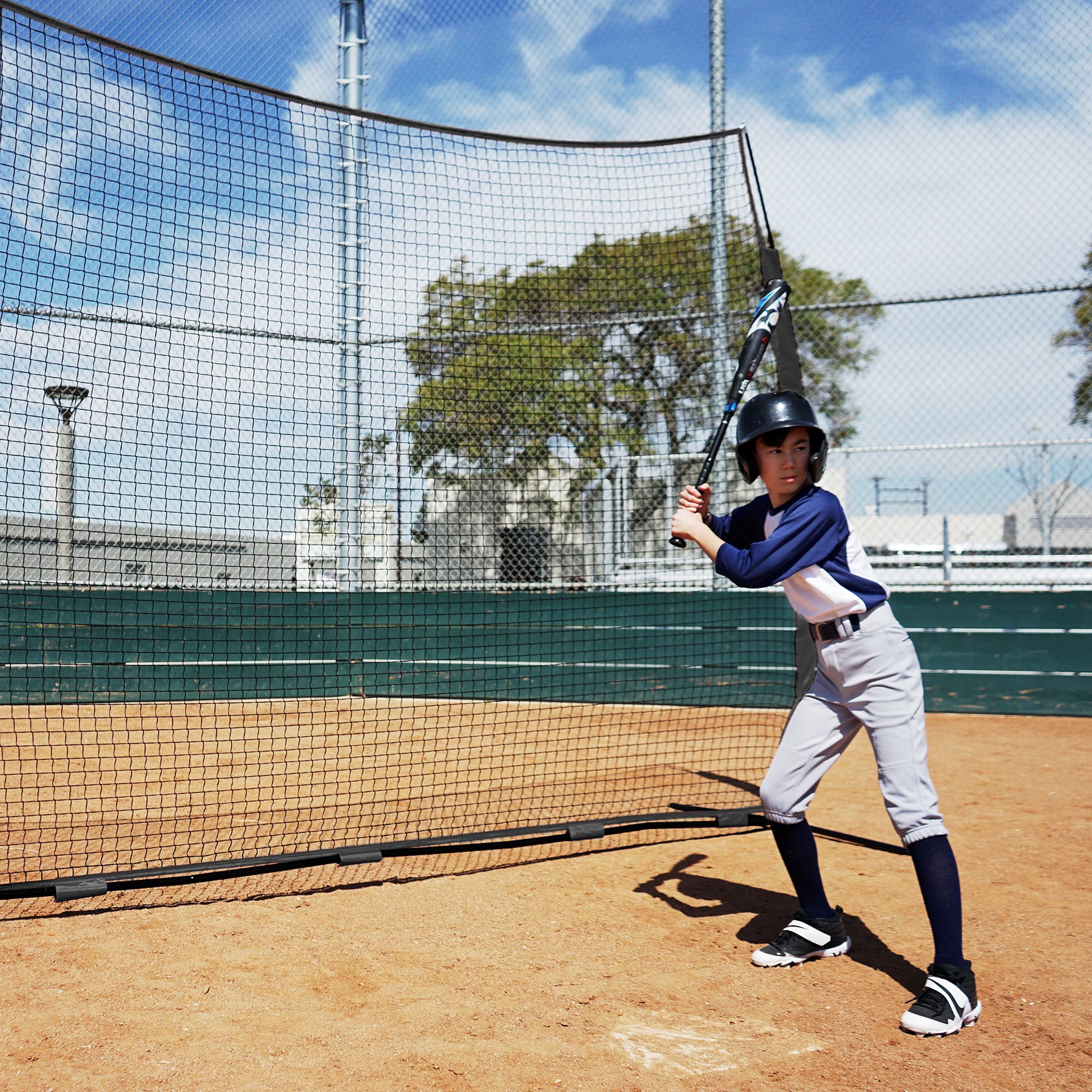 Black sports training net 