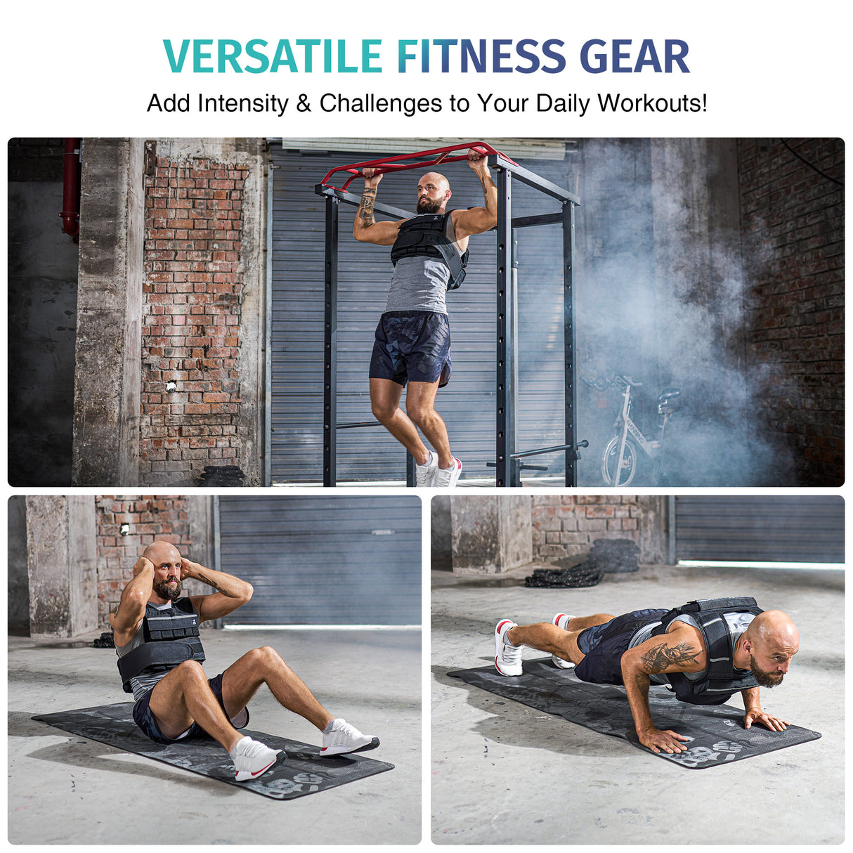 45lb Weighted Vest with Iron Weights for Exercise