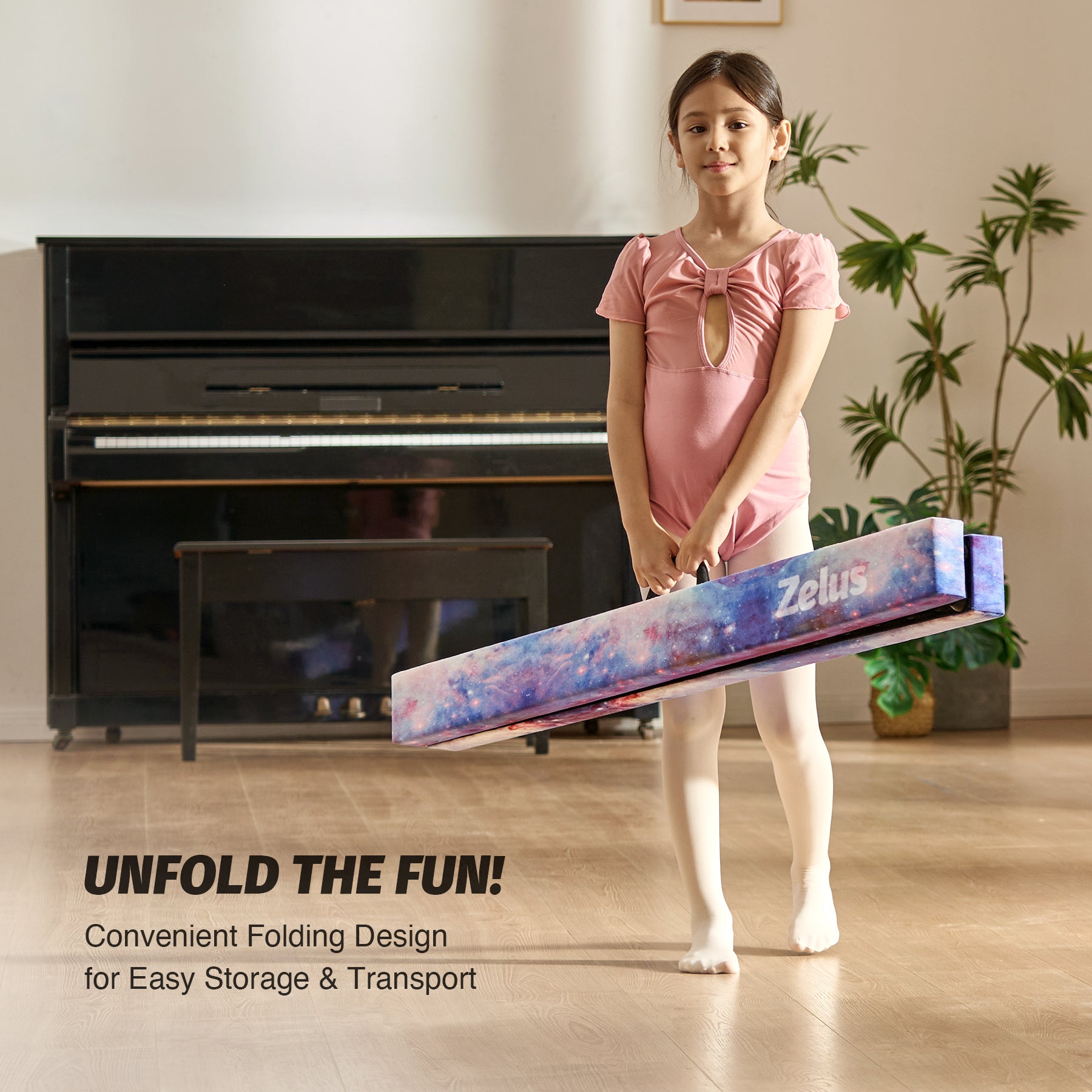 Colorful yoga mats with a carrying strap