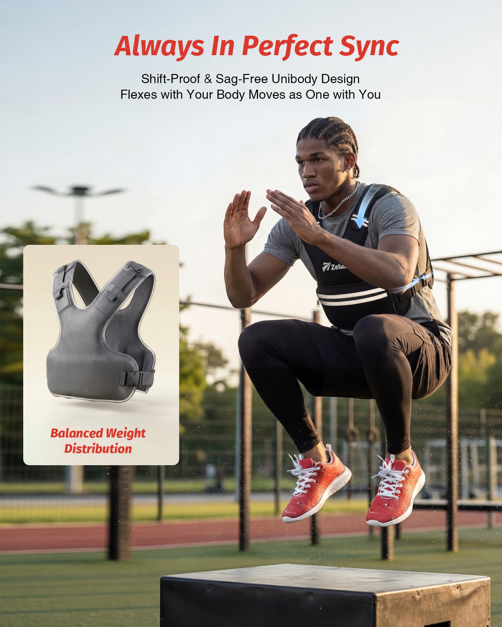 Z-Fit™ Y-Shaped Weighted Vest - Adjustable Weight – ZelusFitness