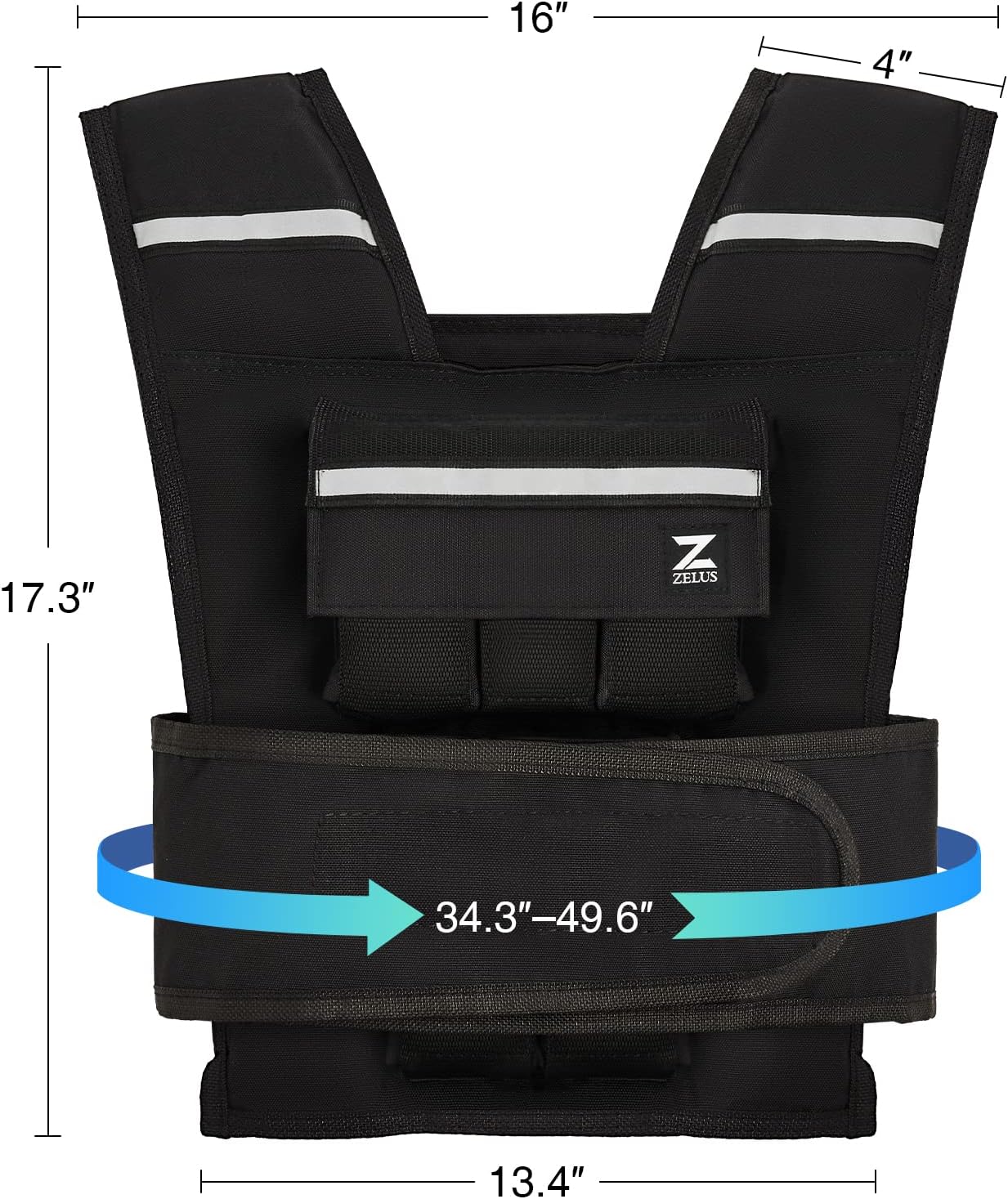 Armor Y-Shaped Weighted Vest - Adjustable Weight - 23lb